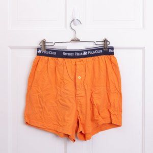 Beverly Hills Polo Club Neon Orange Knit Boxer Shorts
